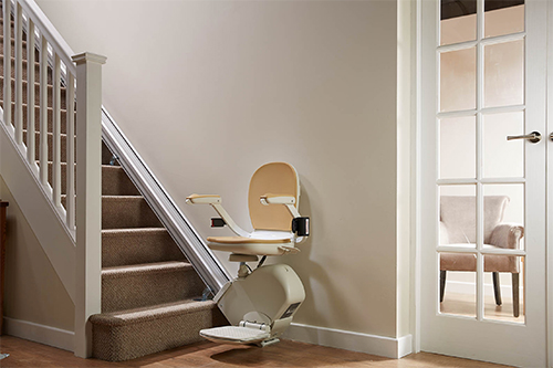 straight stairlift in home - acorn stairlifts