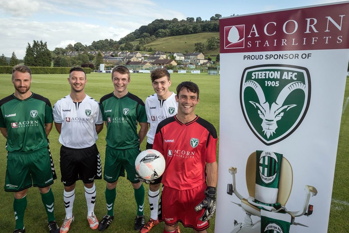 Acorn-sponsored team Steeton AFC on the move